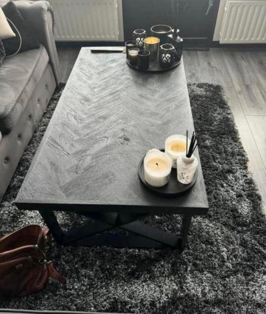 Salontafel visgraat, Huis en Inrichting, Tafels | Salontafels, Ophalen, 100 tot 150 cm, 50 tot 100 cm, Zo goed als nieuw