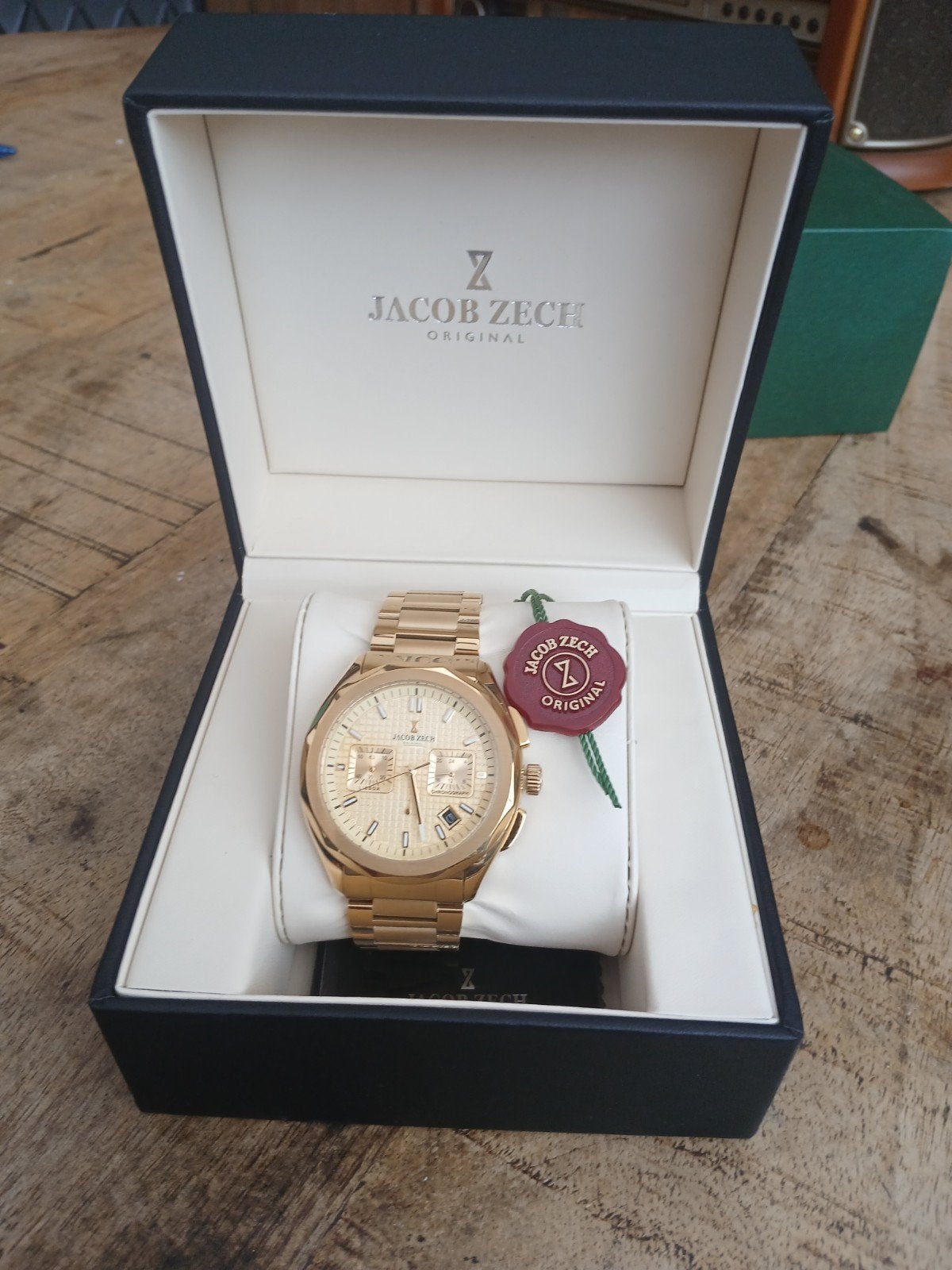 Jacob Zech Origineel Horloge - Goudkleurig, Sieraden, Tassen en Uiterlijk, Overige merken, Staal, Staal, Polshorloge