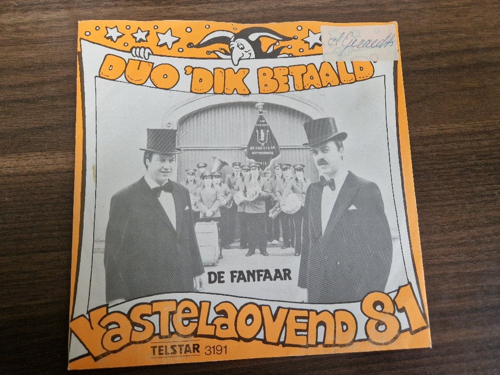 TELSTAR Dik Betaald/Gaer Gedaon – De Fanfaar/ Bès Ens Earlik, Ophalen of Verzenden, Zo goed als nieuw, Nederlandstalig
