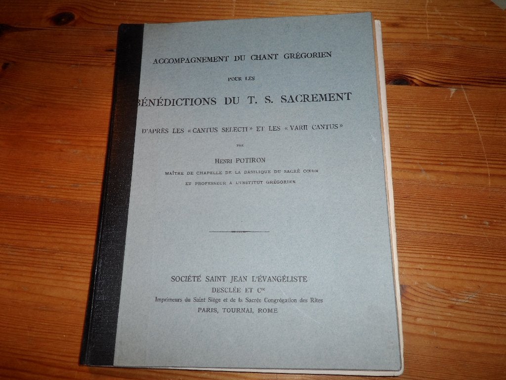 Henri potiron - benedictions du t. S. Sacrement, Gebruikt, Ophalen of Verzenden, Religie en Gospel, Artiest of Componist