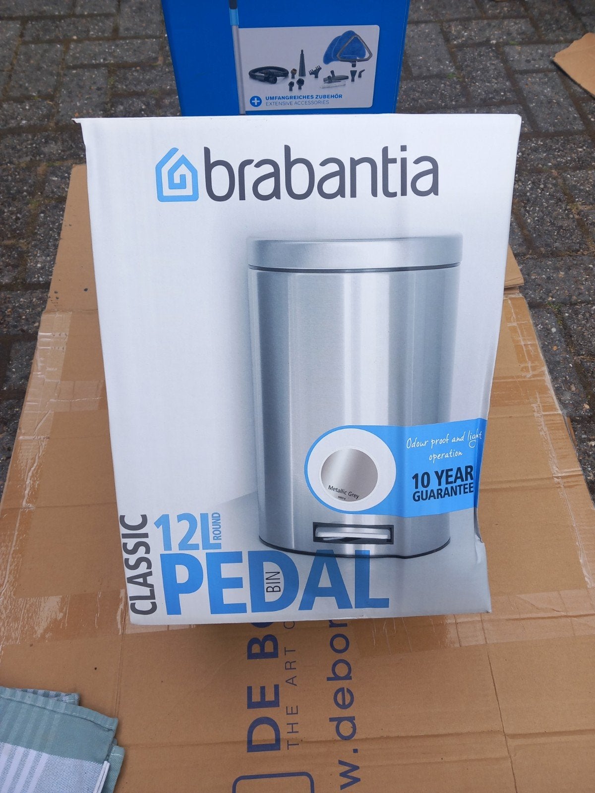 Brabantia Classic 12L Pedaalemmer - Metallic Grijs, 50 – 75, Met pedaal, Ophalen of Verzenden, Zo goed als nieuw