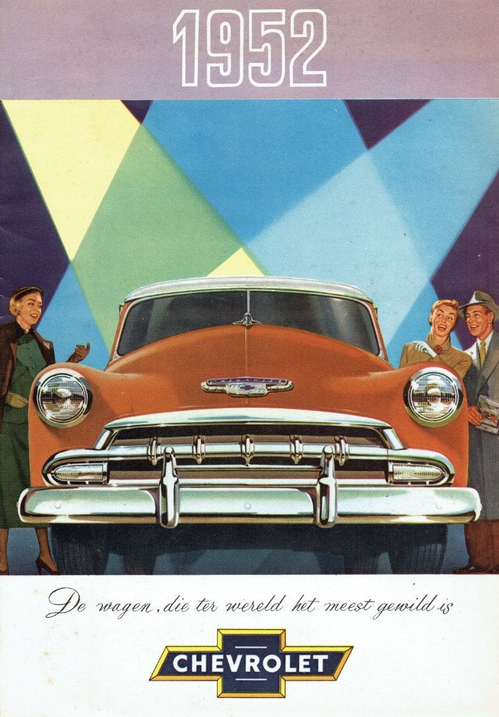 Folder Chevrolet Bel-Air en Styleline (1952), Verzenden, Gelezen, Chevrolet
