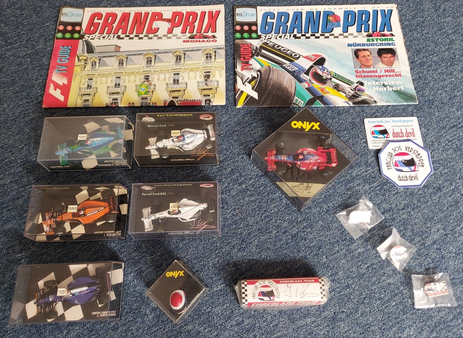 Jos Verstappen, Formule 1, Grand-Prix verzameling., Ophalen of Verzenden, Zo goed als nieuw, Formule 1