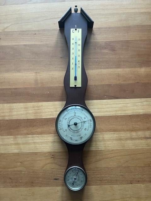 Houten Thermometer/Barometer/Hygrometer, Ophalen, Gebruikt, Weerstation
