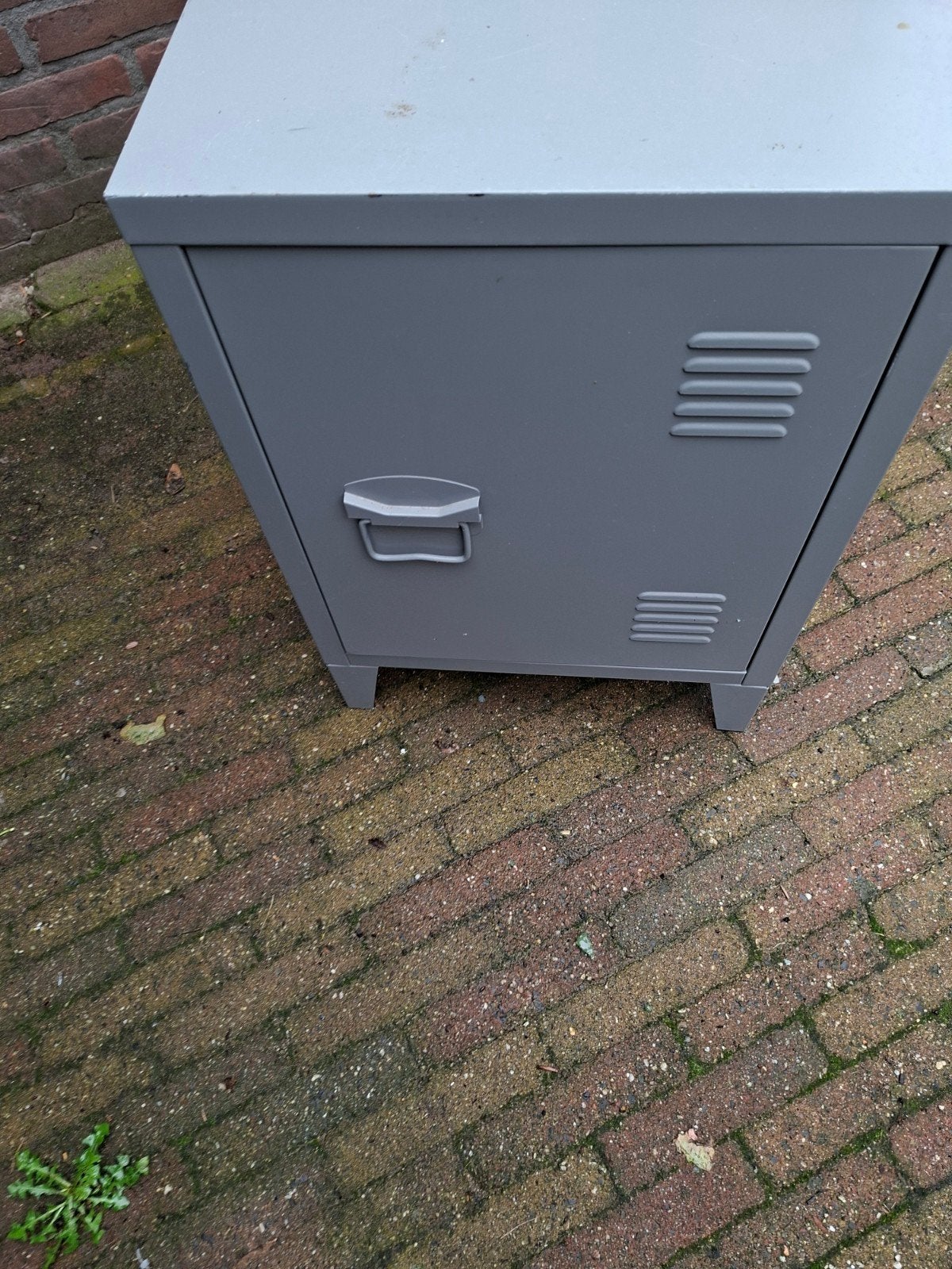 Grijze metalen locker/kastje, Ophalen of Verzenden, Gebruikt, Industrieel