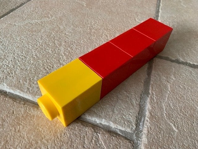 Lego drinkbeker, drinkfles vierkant rood 24 cm, Ophalen of Verzenden, Gebruikt