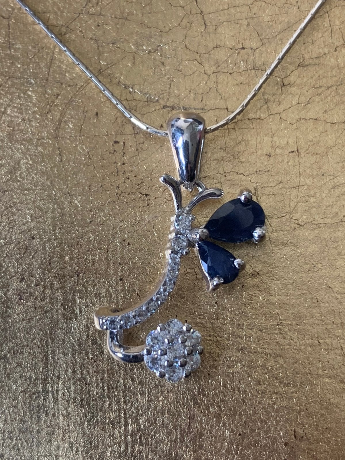 Saffier hanger beschermt intuïtie wijsheid geluk, Blauw, Magnolia11, Nieuw, Ophalen of Verzenden