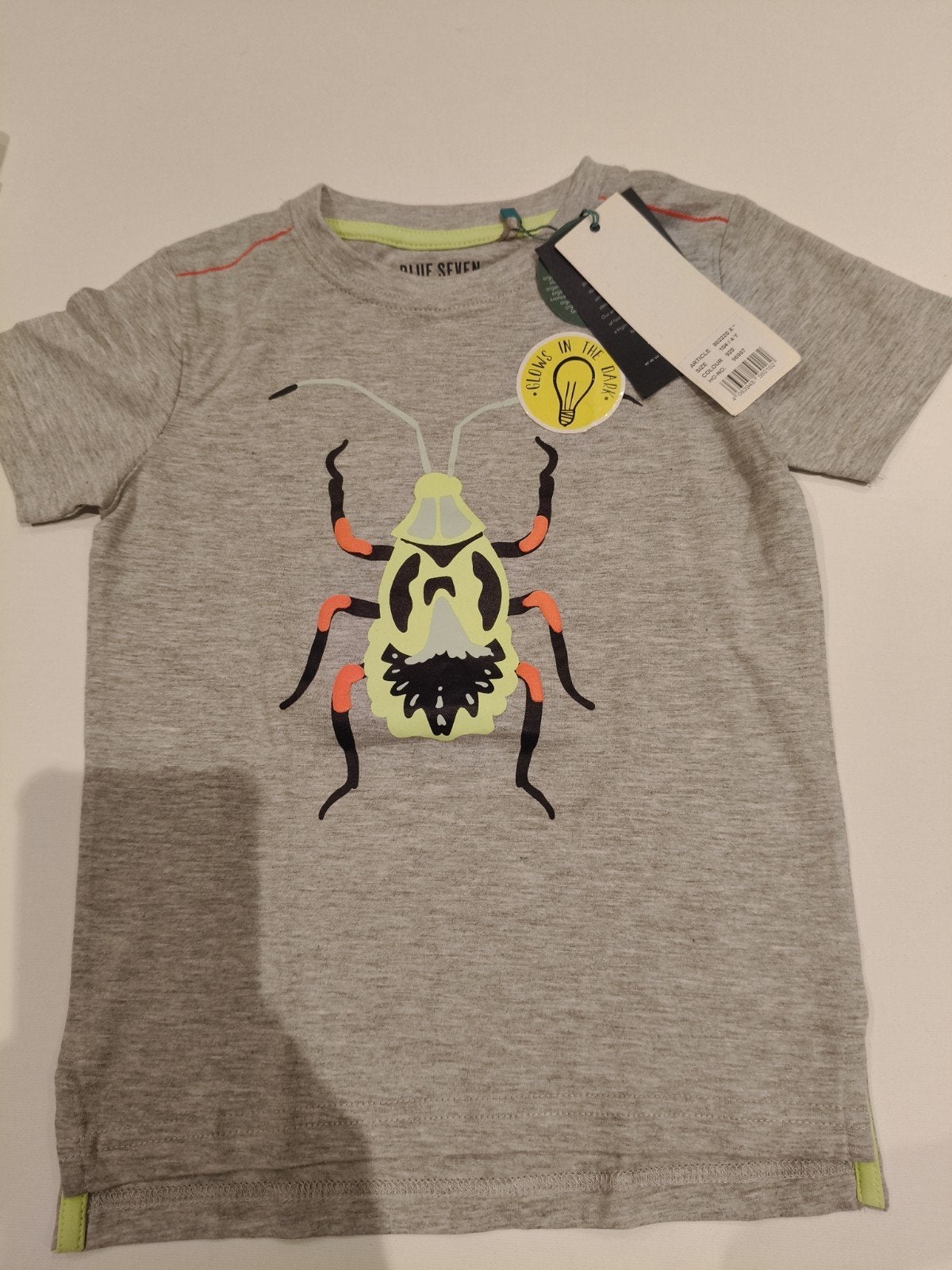 Blue Seven T-shirt Jongens Maat 104 Glow in the Dark, Kinderen en Baby's, Kinderkleding | Maat 104, Onbekend, Nieuw, Ophalen of Verzenden