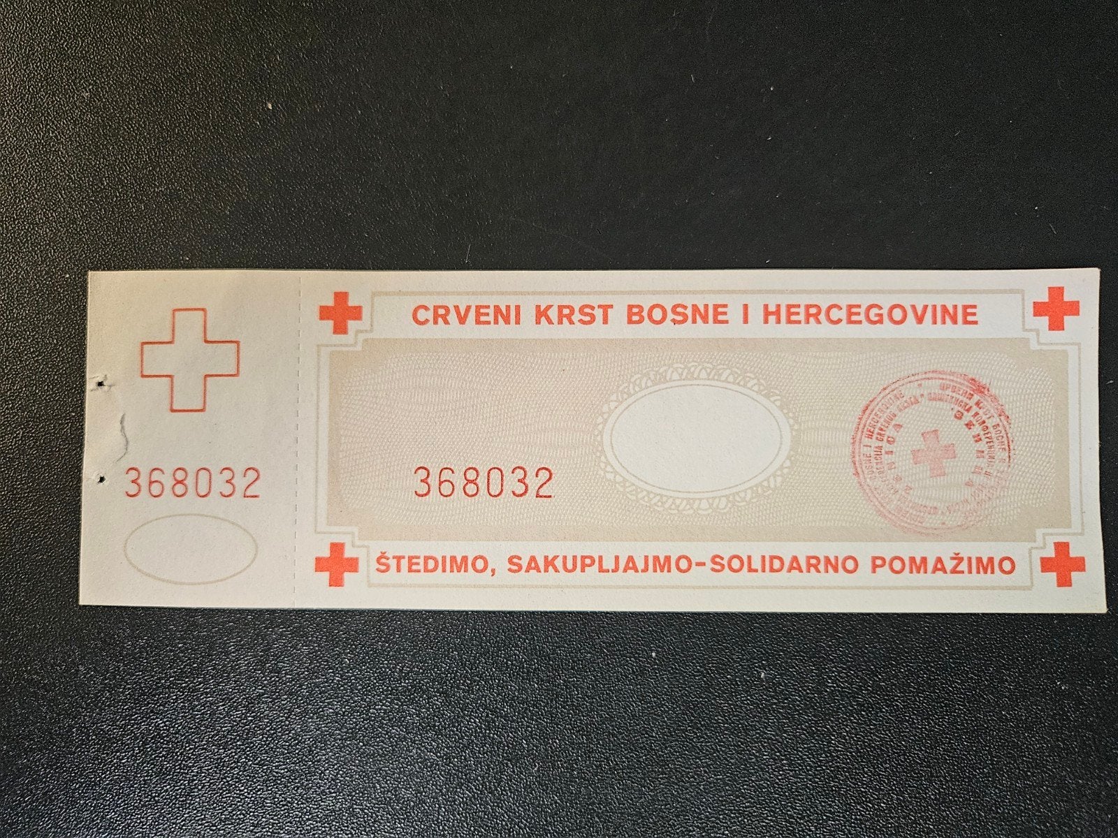 Bosnië Week van het Rode Kruis donatie, Ophalen of Verzenden, Joegoslavië, Los biljet