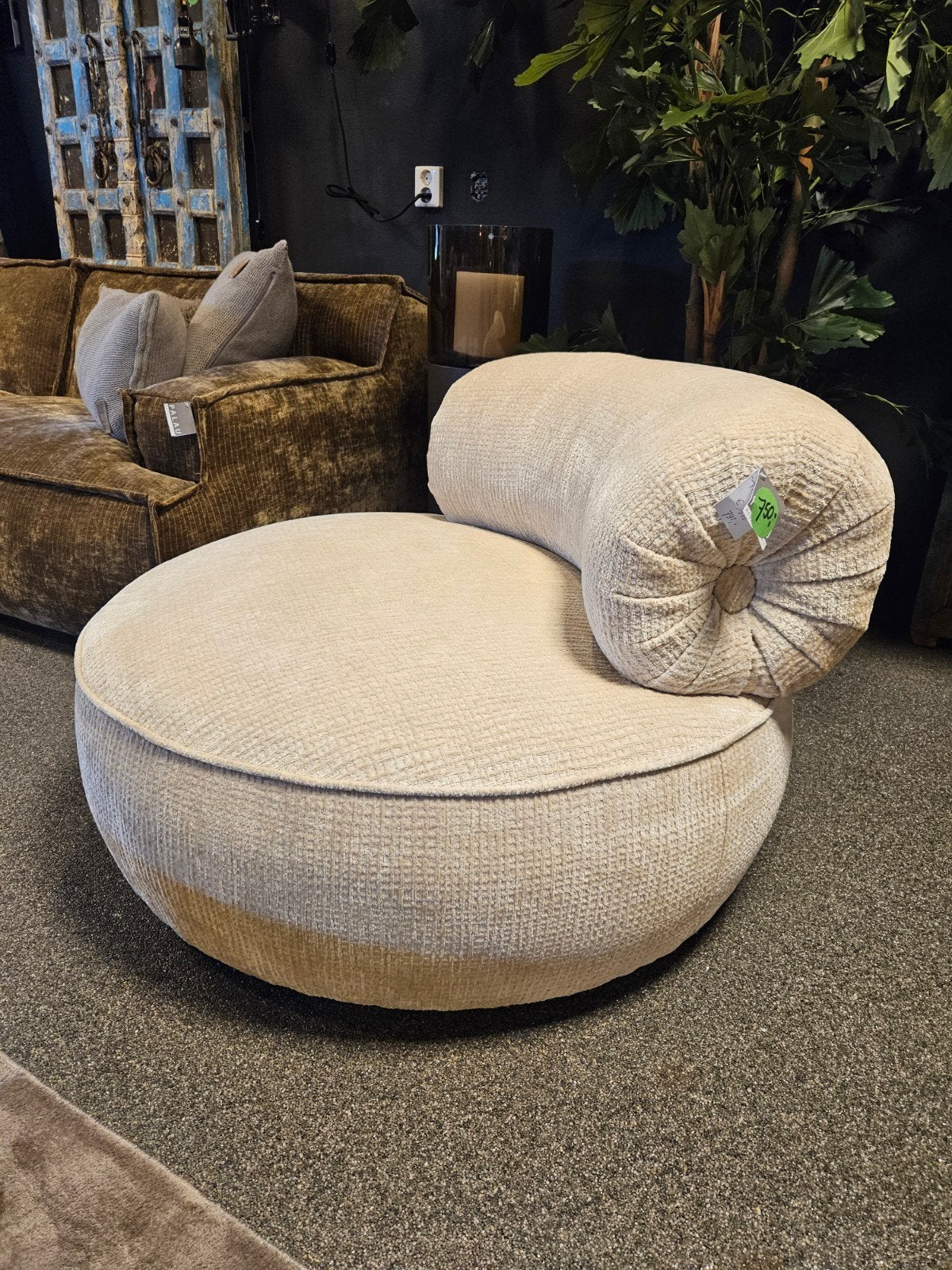 Draaifauteuil TILBURY dutchbone opruiming, Huis en Inrichting, Verzenden, Nieuw, Stof