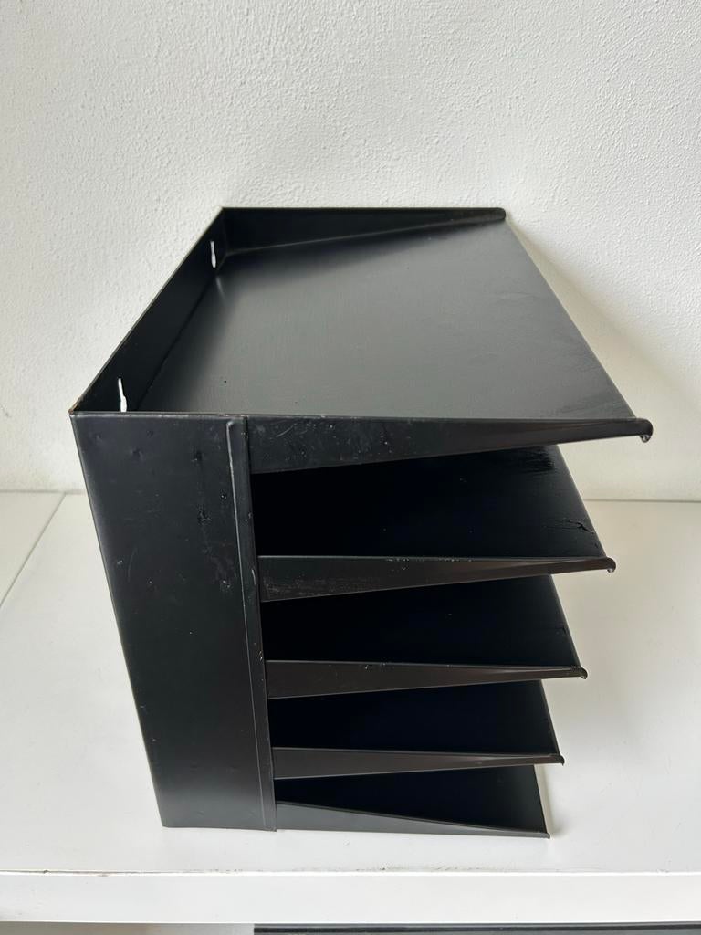 Zwart ijzeren postvak / documentenhouder, Ophalen of Verzenden, Gebruikt