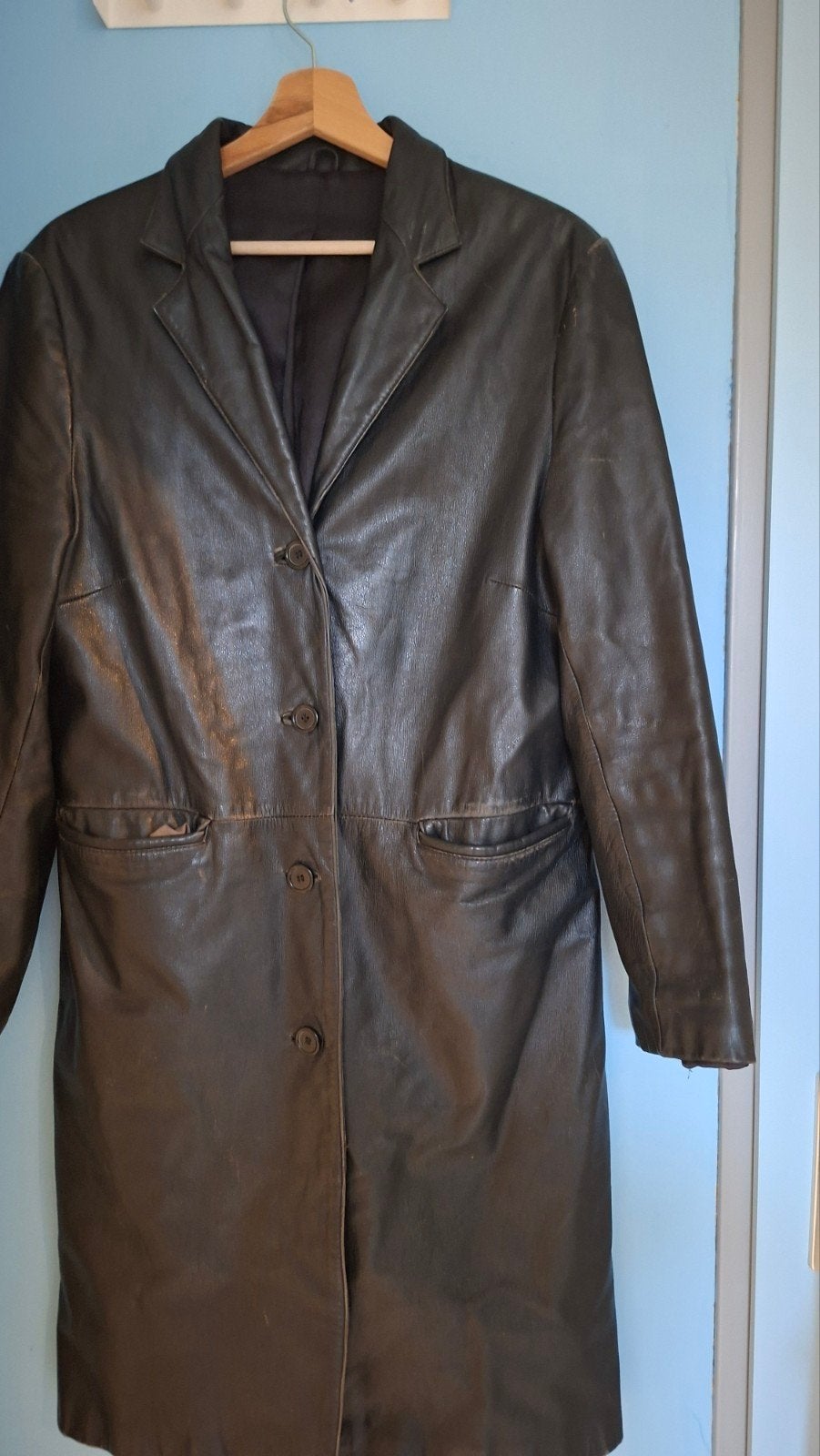 H&M Leren Jas Maat M, H&M, Zwart, Gedragen, Ophalen