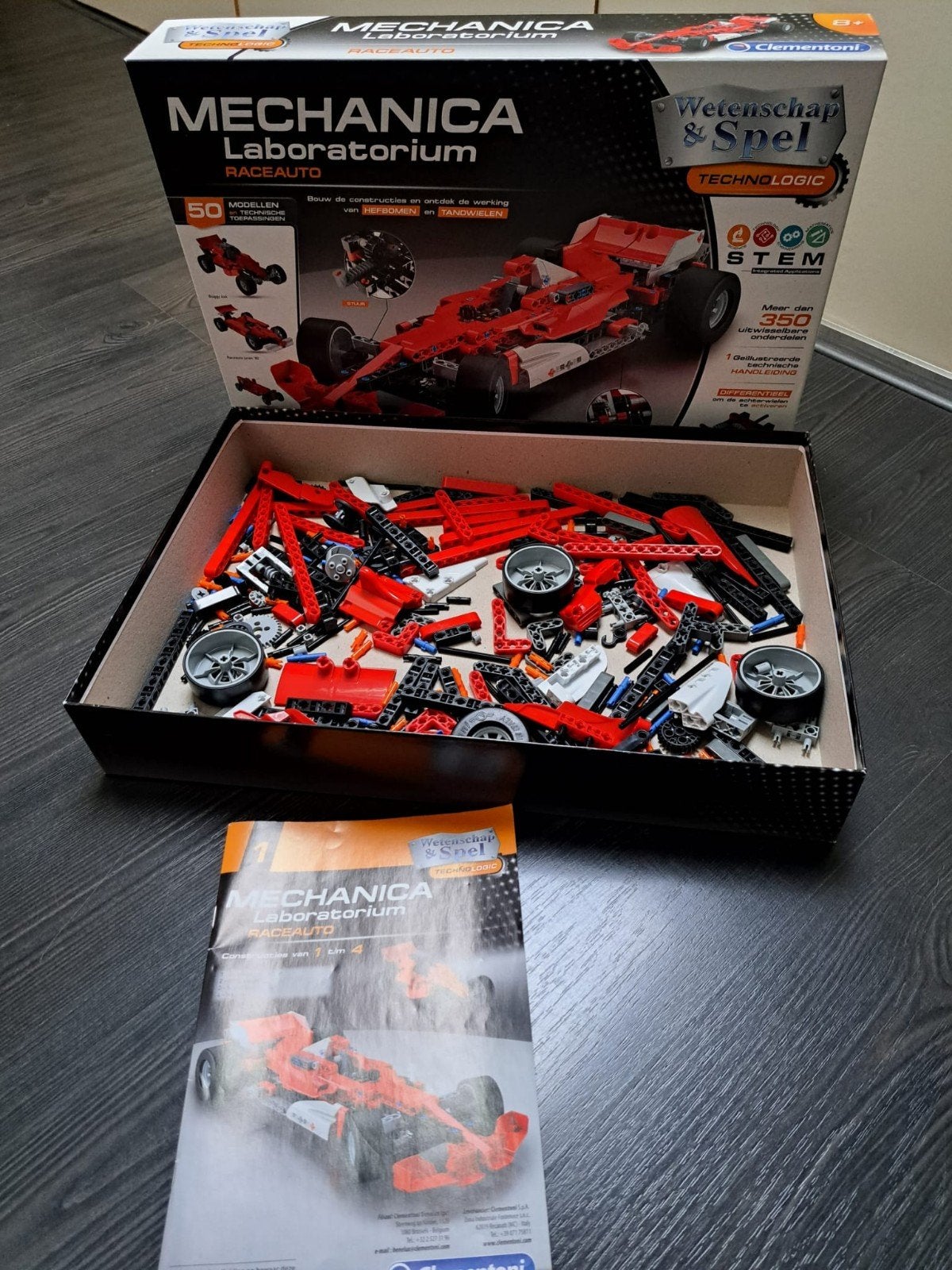 Clementoni Mechanica Laboratorium Raceauto, Ophalen of Verzenden, Zo goed als nieuw, Overige merken