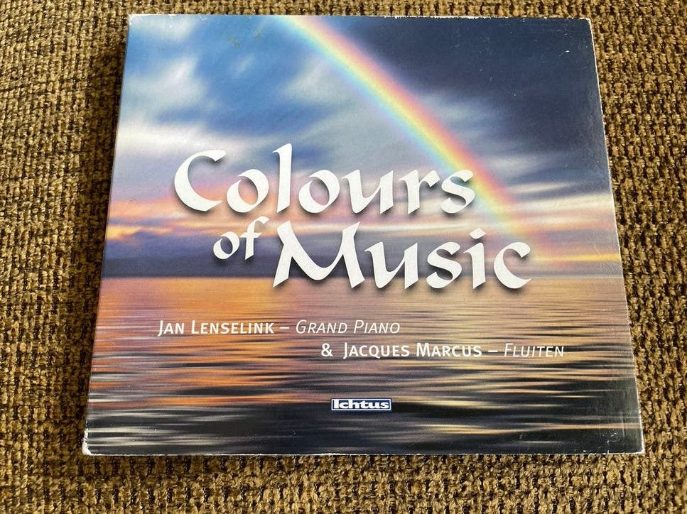 Colours of Music - Jan Lenselink & Jacques Marcus CD, Gebruikt, Overige componisten, Ophalen of Verzenden, Inclusief boekje