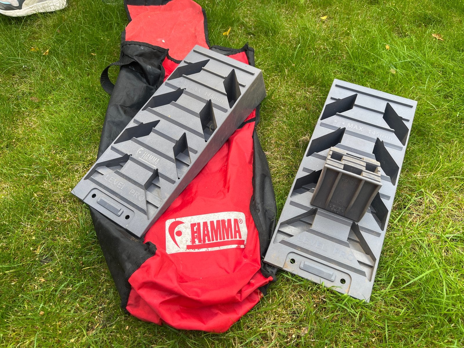 Fiamma Level Pro oprijblokken voor camper of caravan, Ophalen of Verzenden, Gebruikt