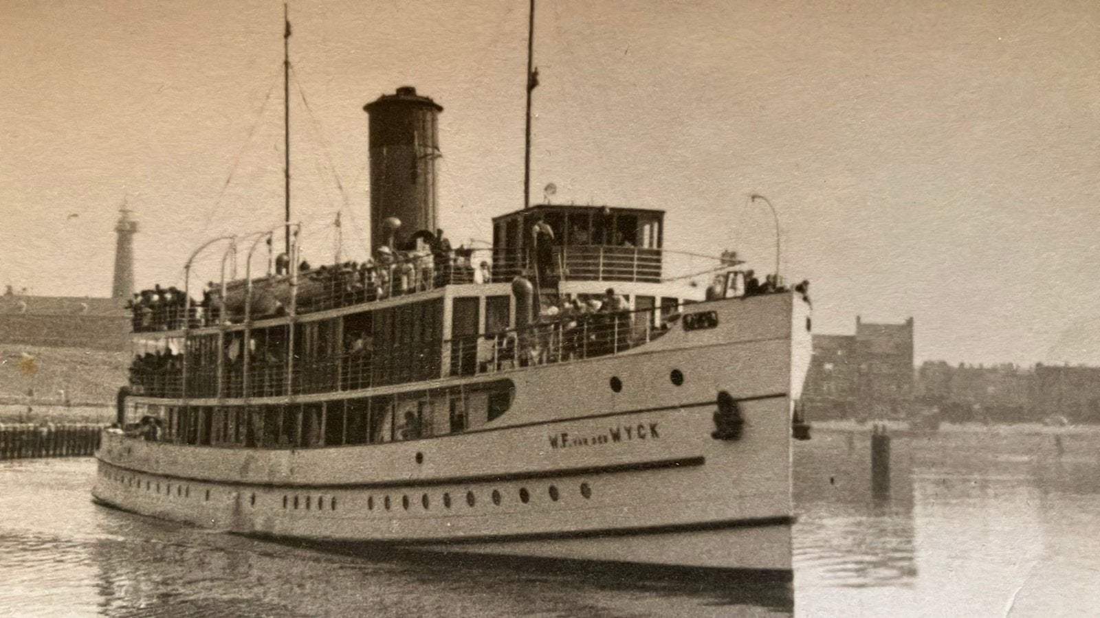 Scheveningen  W.F. vd Wyck Enkhuizen Spido VUURTOREN, Verzamelen, Ophalen of Verzenden, 1940 tot 1960, Zuid-Holland