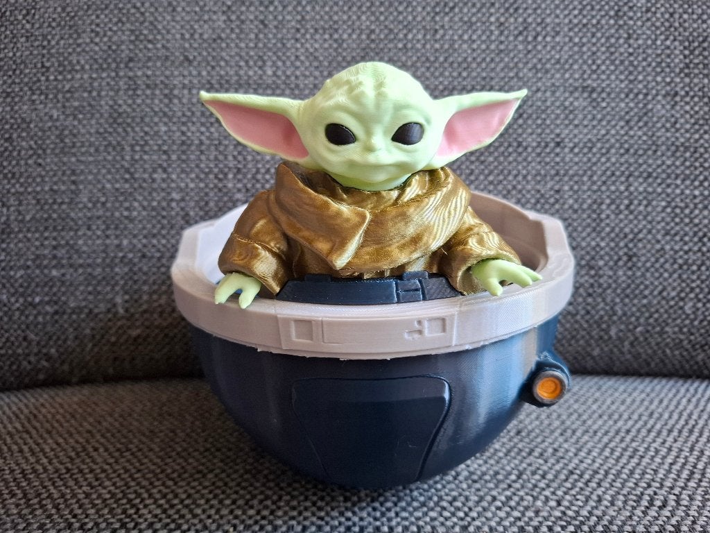 Mandalorian grogu popcornbucket 3D print, Ophalen of Verzenden, Nieuw, Actiefiguurtje