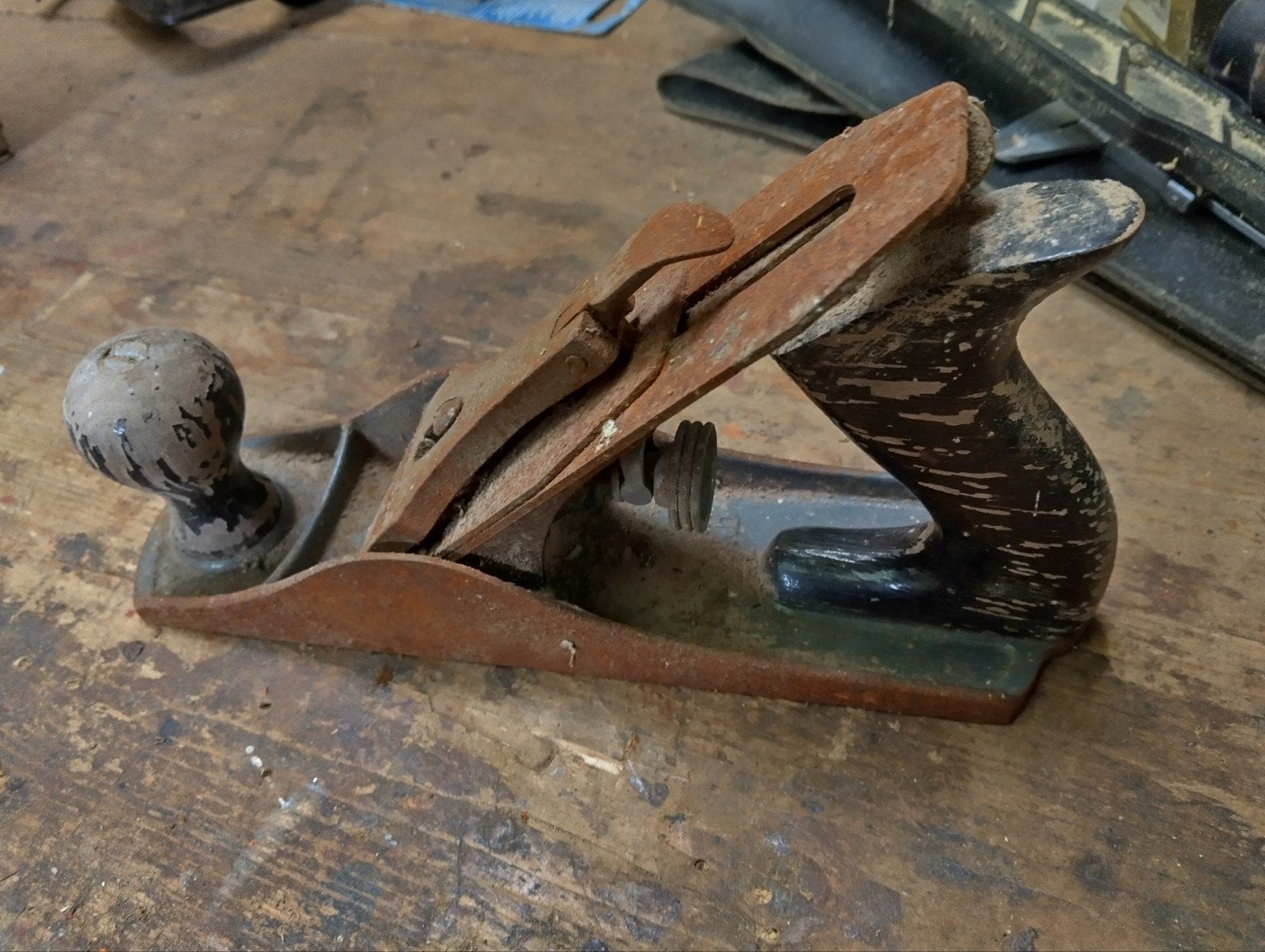 Stanley handyman in matige staat, Antiek en Kunst, Antiek | Gereedschap en Instrumenten, Ophalen of Verzenden