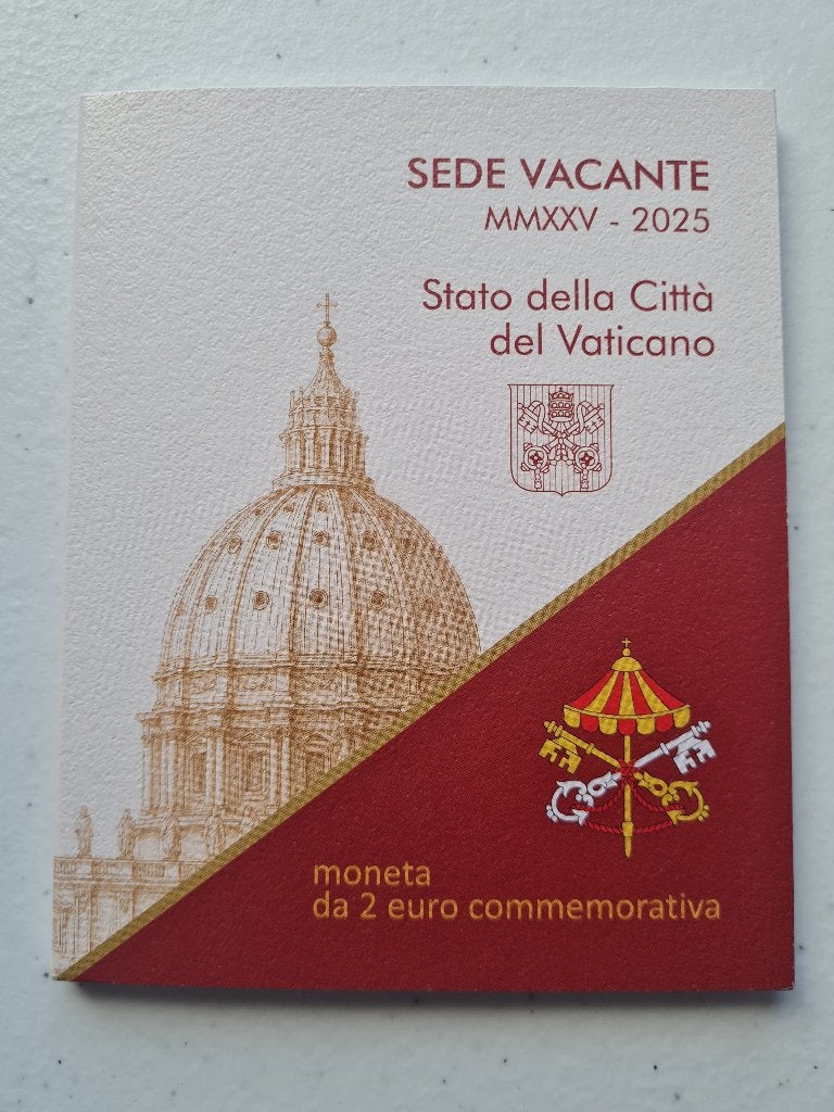 2 euro Vaticaan 2025 - “Sede Vacante” BU blister, Ophalen of Verzenden, Vaticaanstad, 2 euro, Losse munt