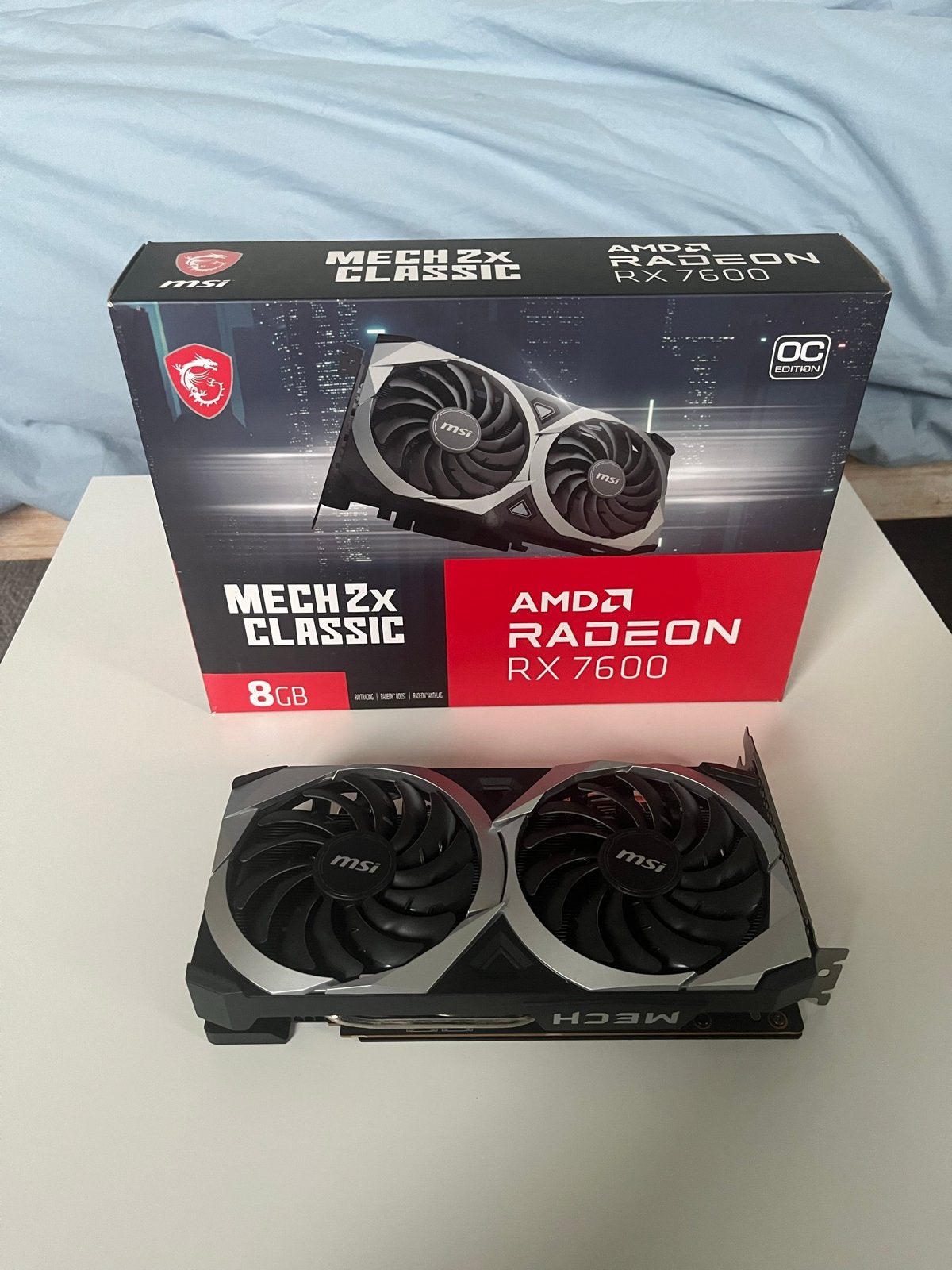 MSI AMD Radeon RX 7600 8GB, Computers en Software, Videokaarten, Ophalen, AMD, GDDR6, PCI-Express 4