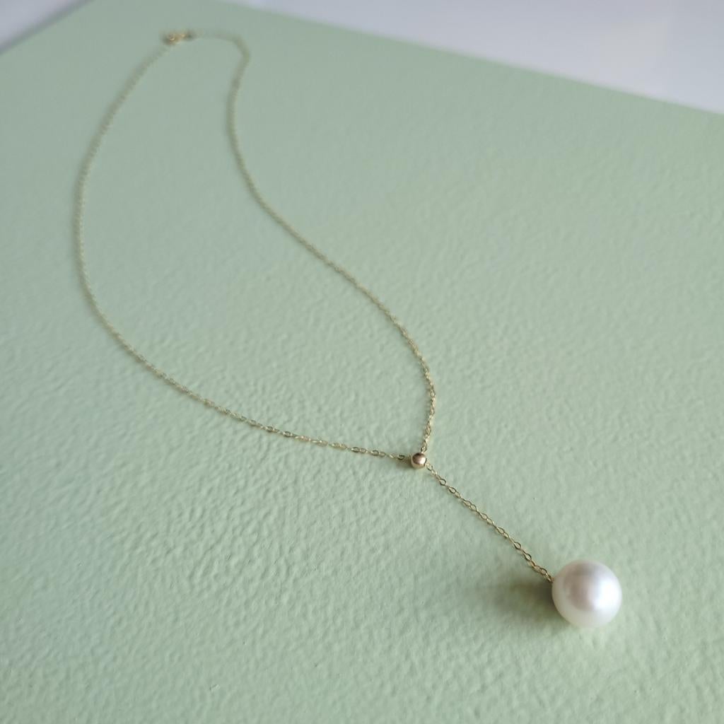18k gouden akoya parel ketting, Verzenden, Nieuw, Nvt, Met edelsteen