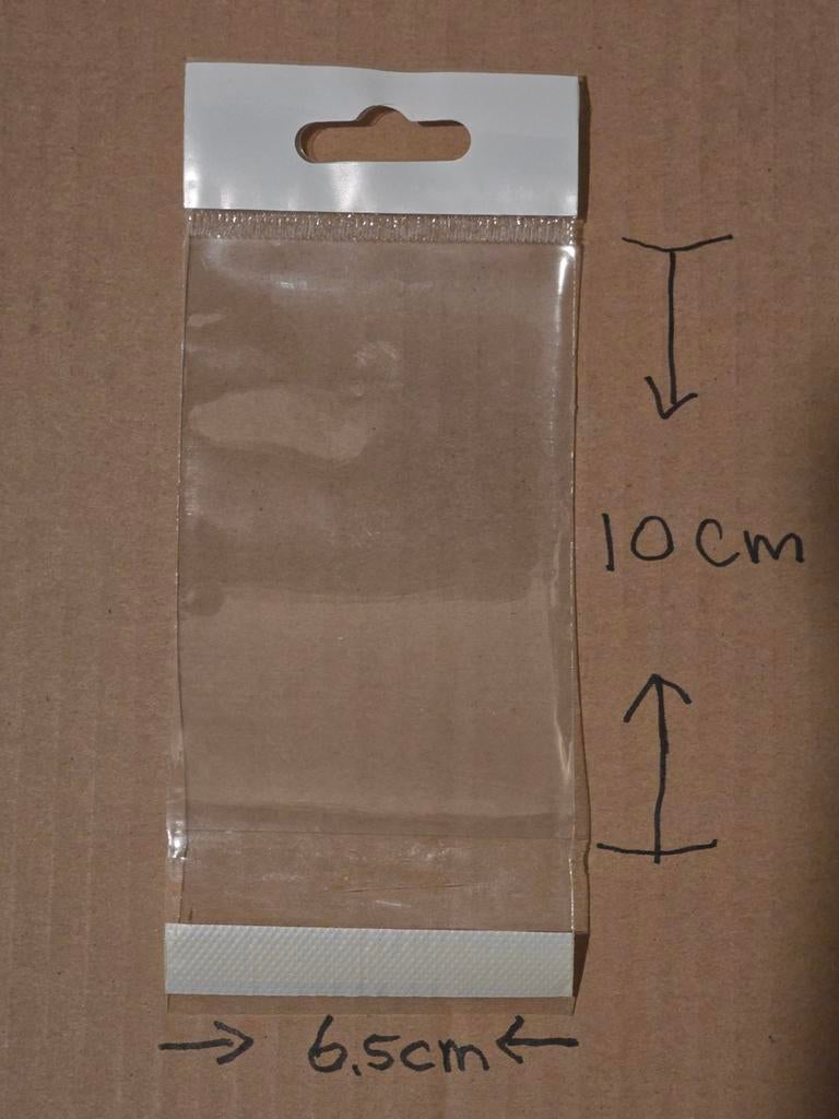 Partij plastic zakjes met kleefsluiting en euro ophangsleuf., Ophalen, Nieuw