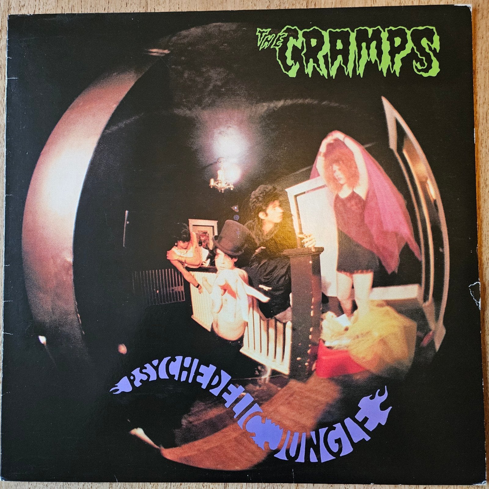 The Cramps - Psychedelic Jungle (Groen Vinyl), Colored vinyl, Ophalen of Verzenden, Gebruikt, 12 inch