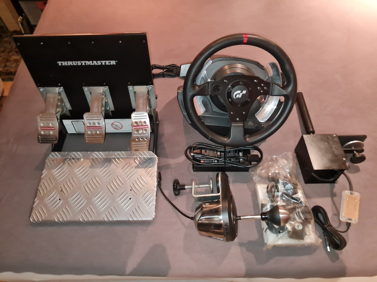 Thrustmaster T500RS + T3PA Pro Pedalen + TH8A Shifter, Ophalen, Racestuur, Force feedback, Zo goed als nieuw