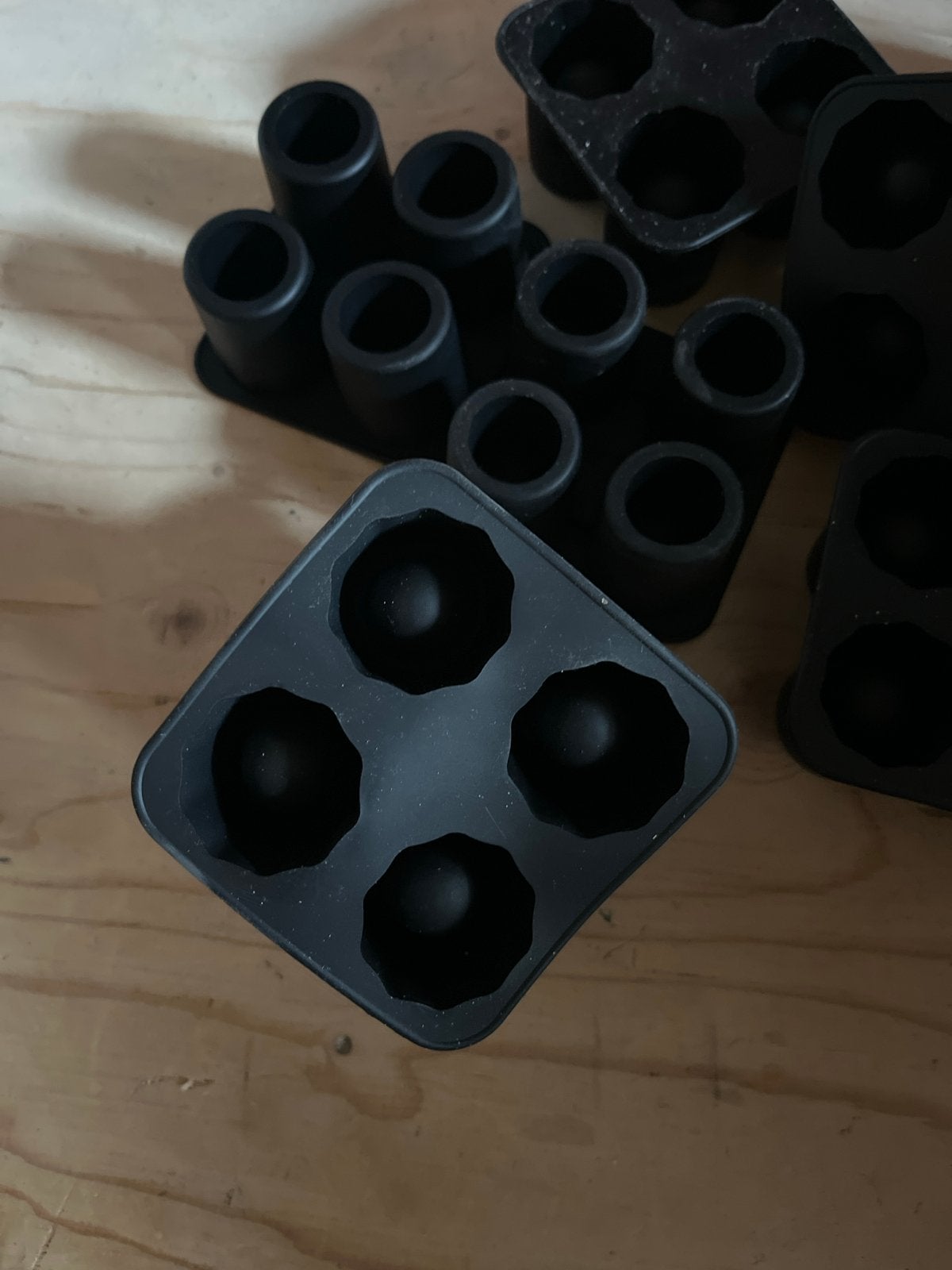 40x Siliconen Shotglaasjes Vormpjes - IJsklontjes, Overige typen, Nieuw, Ophalen of Verzenden, Zwart