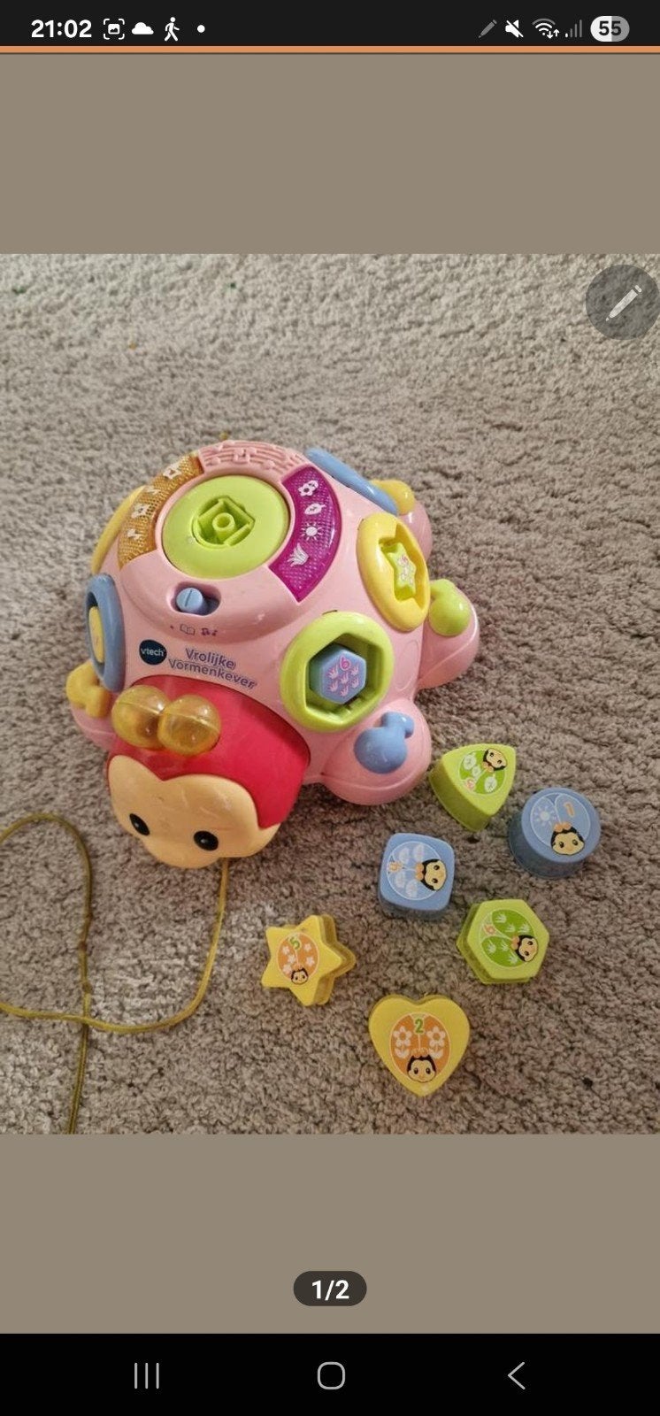 vtech vormenkever, Ophalen, Gebruikt, Overige typen, Met geluid