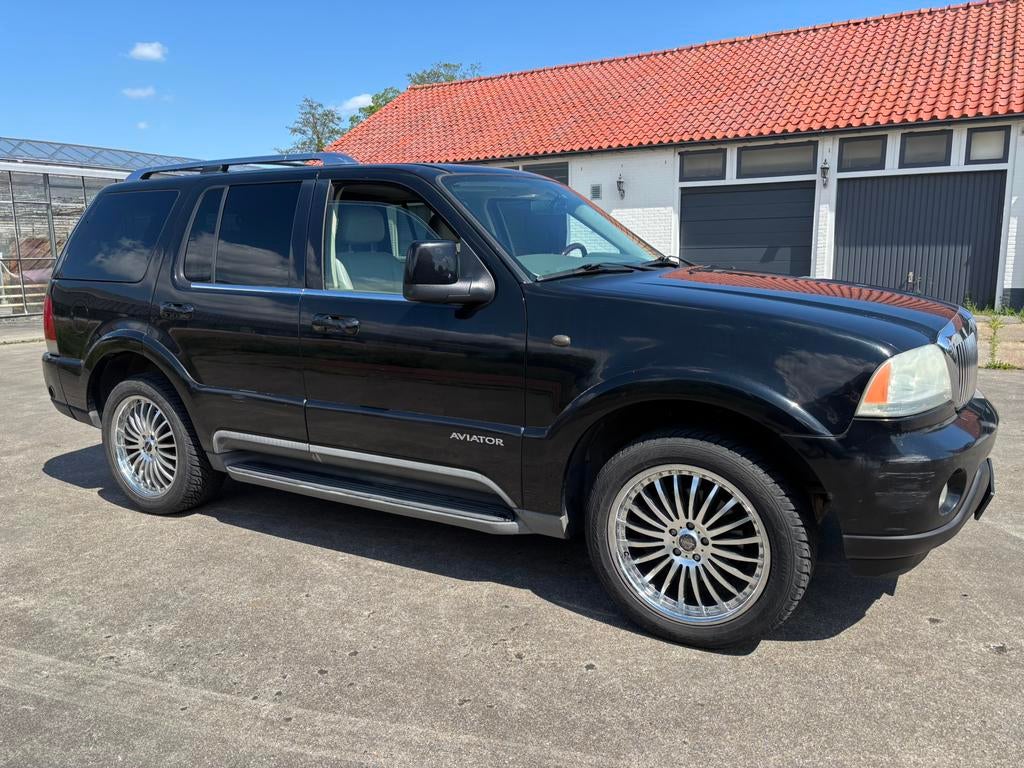 Lincoln Aviator 4,6L LPG 2003 Black (Ford Expedition), Auto's, Automaat, 8 cilinders, 7 stoelen, Zwart