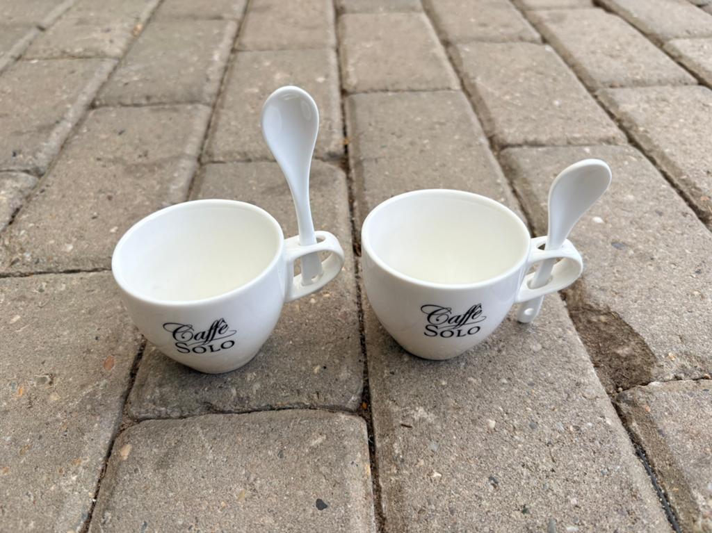 2 espresso kopjes Riviera Maison, Ophalen of Verzenden, Overige stijlen, Kop(pen) en/of Schotel(s), Glas