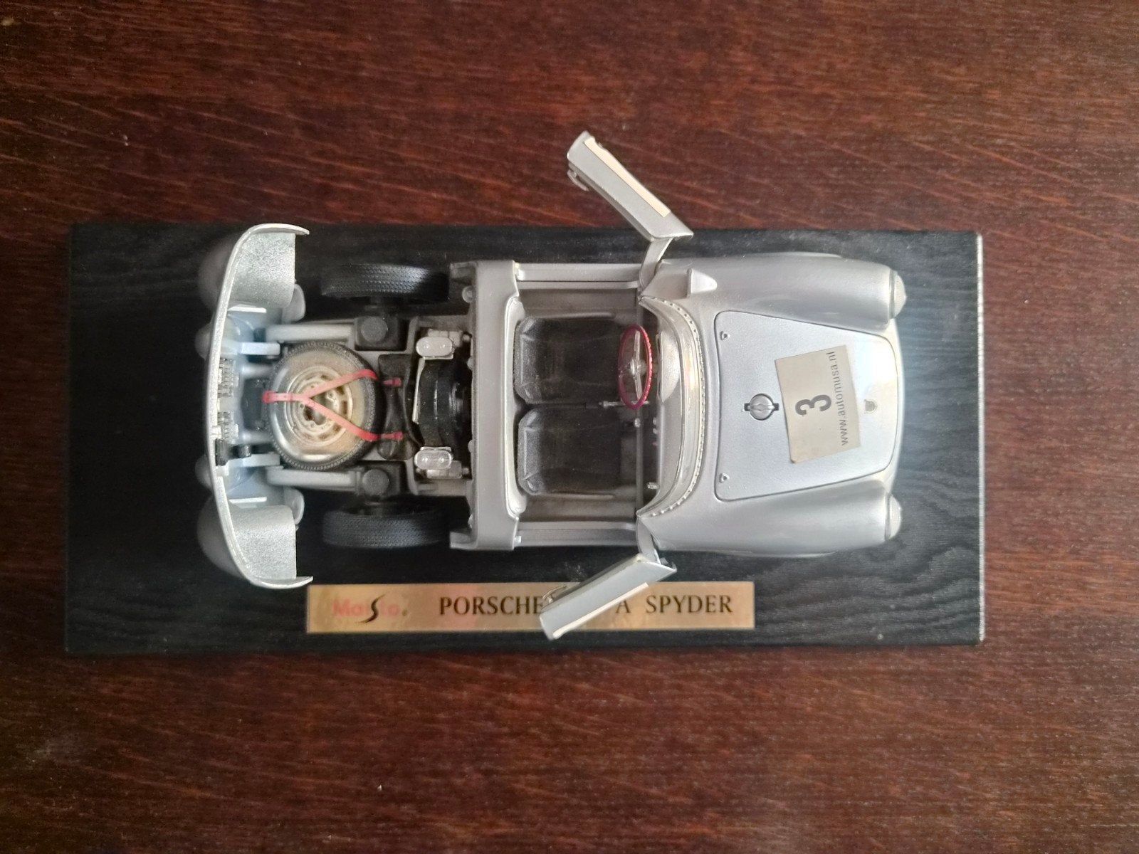 Maisto Porsche 550 A Spyder Modelauto, Ophalen of Verzenden, Zo goed als nieuw, Auto, Overige merken