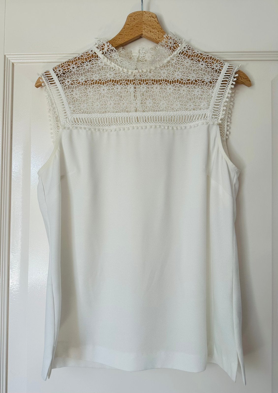 Ted Baker blouse wit – maat 2 (S/M/36/38), Wit, Ophalen of Verzenden, Zo goed als nieuw, Maat 36 (S)