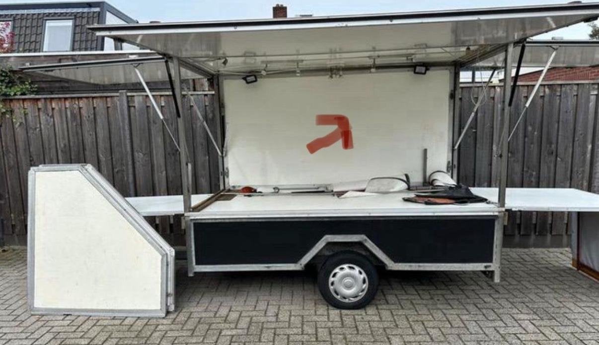 Verkoopwagen met QLED Scherm+Lift in bak en Discoverlichting, Auto diversen, Aanhangers en Bagagewagens, Ophalen, Gebruikt