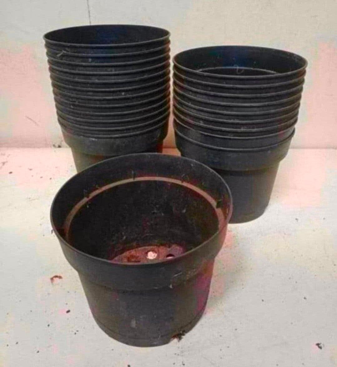 kweekpotten plantenpotten bloempotten 2 liter, Kunststof, Gebruikt, Rond, Ophalen of Verzenden