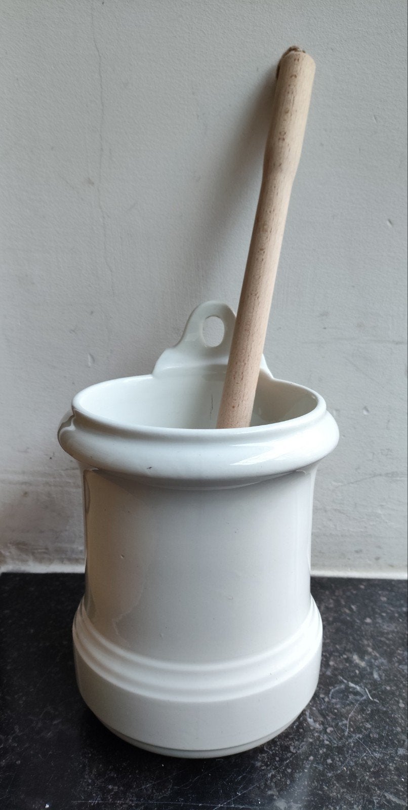 Antieke wc-borstel set, Ophalen of Verzenden