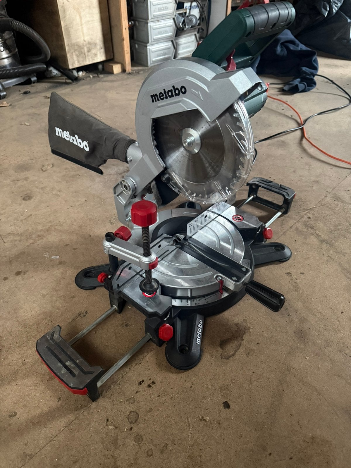 Melabo afkortzaag, Doe-het-zelf en Verbouw, Gereedschap | Zaagmachines, 70 mm of meer, Nieuw, Ophalen of Verzenden, Afkortzaag