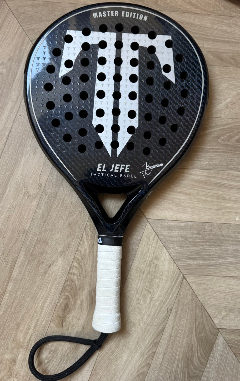Tactical Padel El Jefe (handgemaakt), Bergamini, Sport en Fitness, Ophalen of Verzenden, Zo goed als nieuw