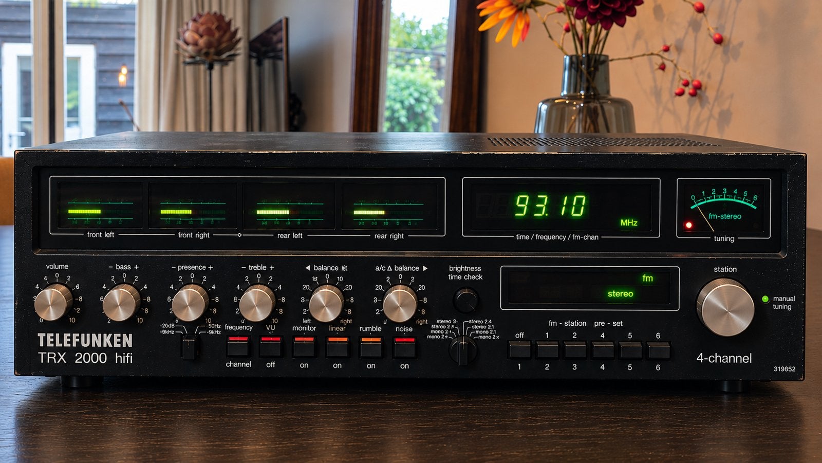 Telefunken TRX 2000 HiFi | Vintage 4-kanaals receiver, Ophalen, Gebruikt, Audio