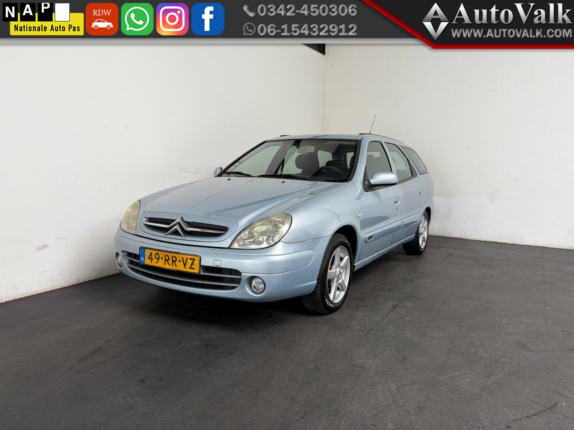 Citroën Xsara Break 1.6i-16V Différence2 (bj 2005), Auto's, Voorwielaandrijving, 1141 kg, 4 cilinders, Blauw