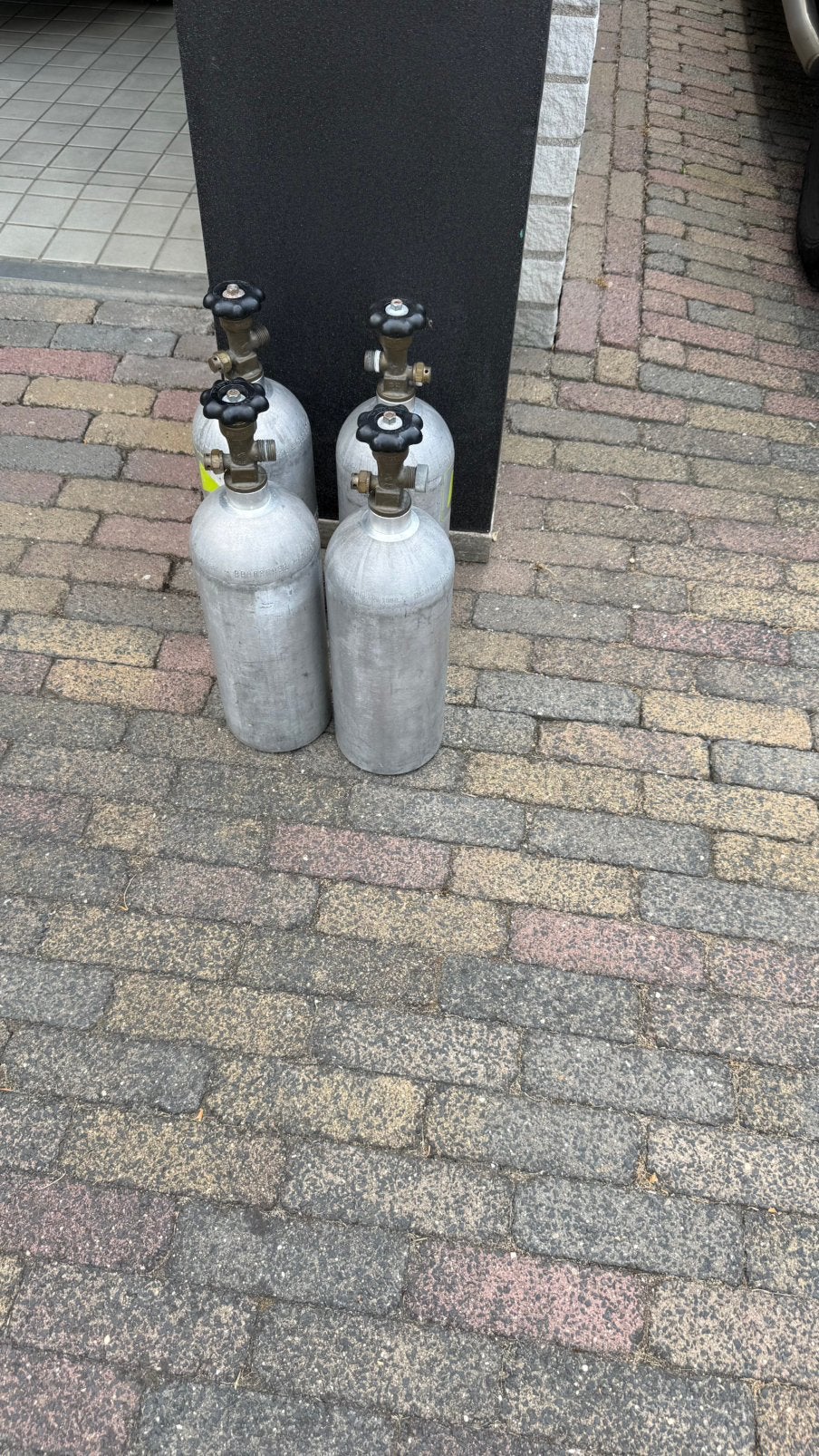 Co2 fles  aluminium.  Niet gekeurd, Ophalen of Verzenden, Zo goed als nieuw, Licht
