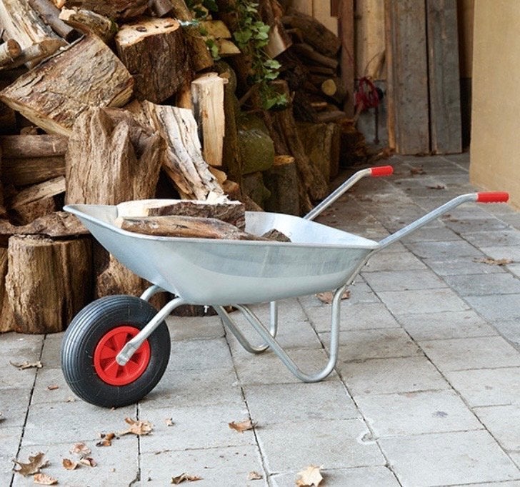 Nieuwe 80l Kruiwagen, Tuin en Terras, Kruiwagens, Ophalen, Zo goed als nieuw, Handmatig, Eenwielig