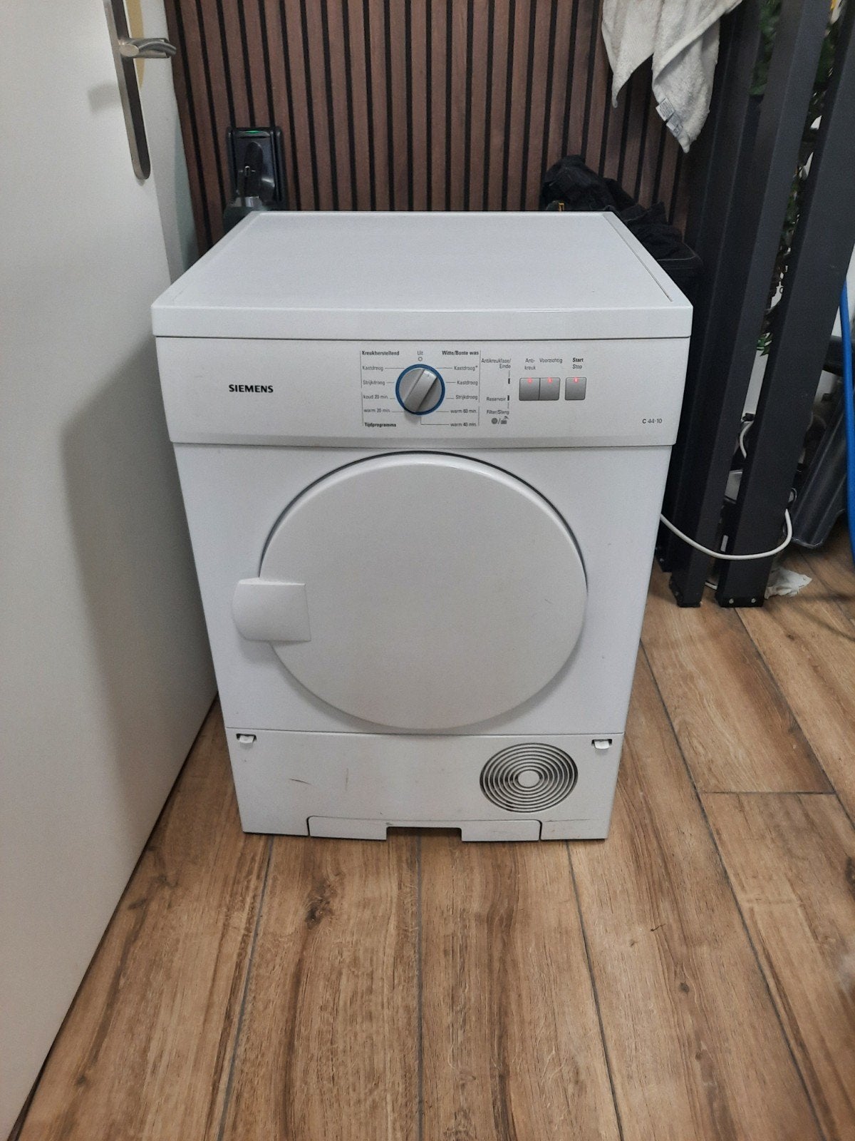 SIEMENS  C 44-10condens wasdroger weinig gebruikt, Ophalen, Gebruikt, Luchtafvoer, 85 tot 90 cm