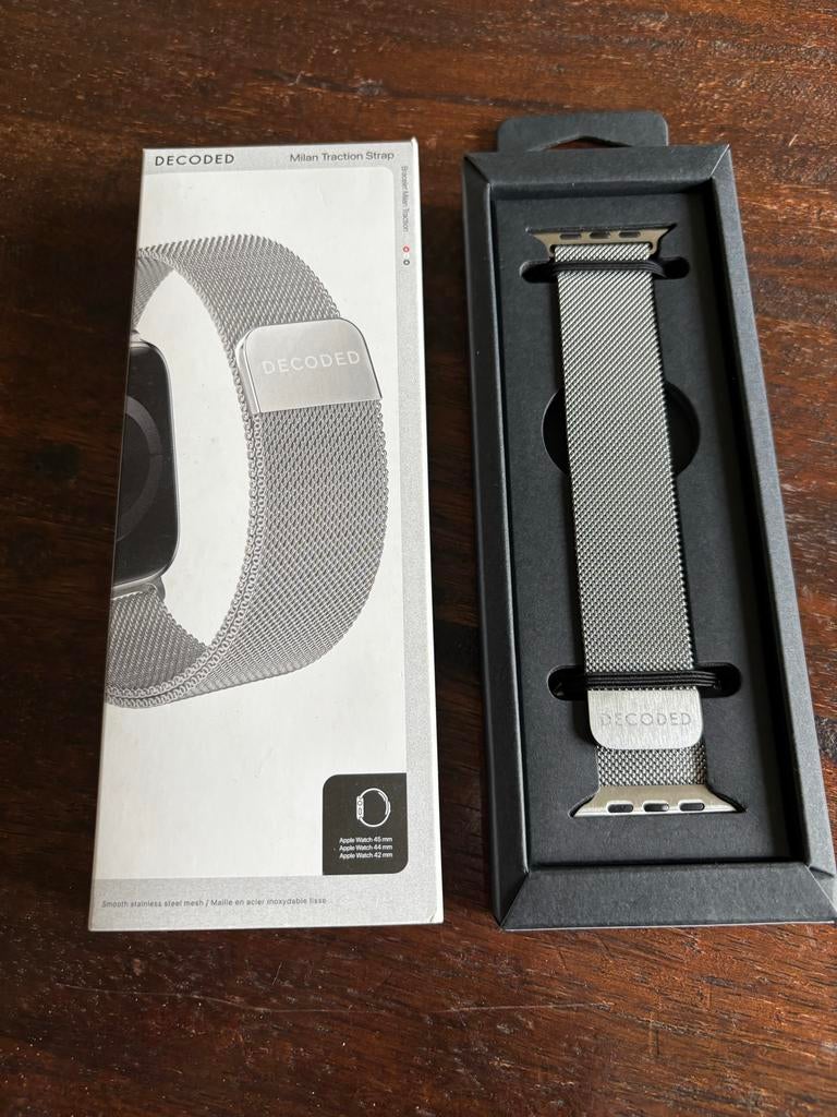 Decoded Milanese Loop Apple Watch Band - Titanium nieuw!, Ophalen of Verzenden, Nieuw