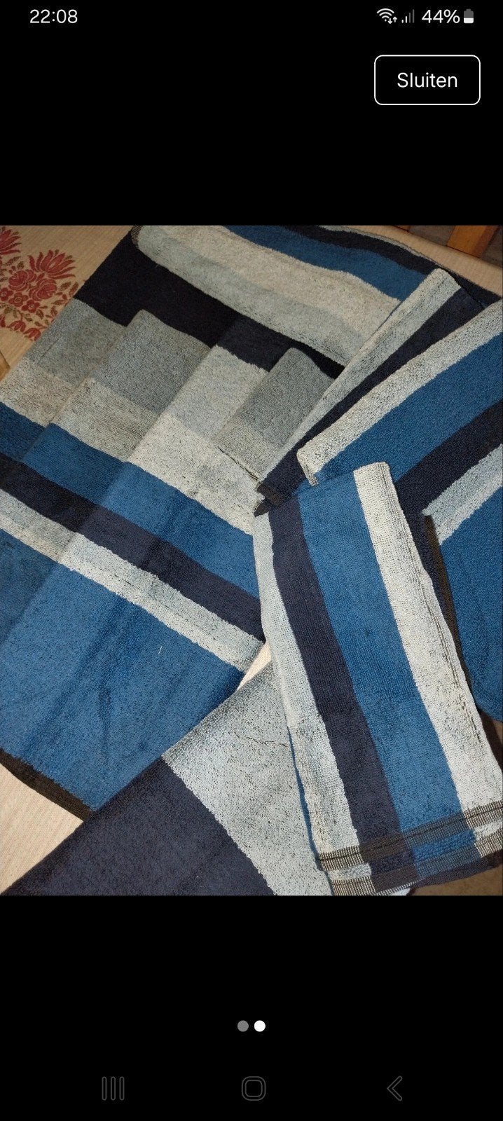6 nw keukendoeken Walra - blauw gestreept, Huis en Inrichting, Badkamer | Badtextiel en Accessoires, Ophalen of Verzenden, Nieuw