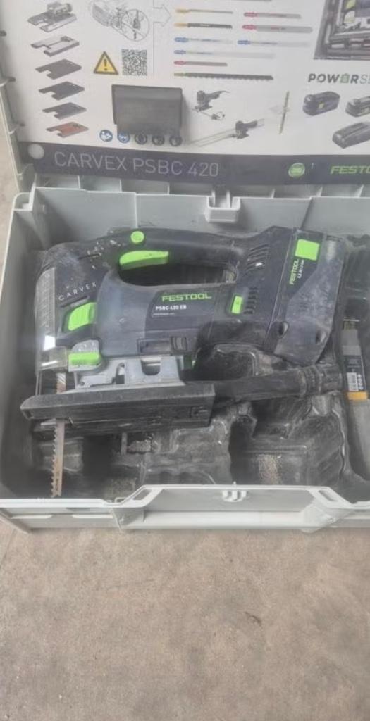 Zaagmachine Festool PSBC 420, Ophalen, Zo goed als nieuw, Afkortzaag, 30 tot 70 mm