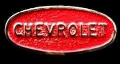 Chevrolet speld- rood gelakt, Verzenden, Nieuw, Transport, Speldje of Pin
