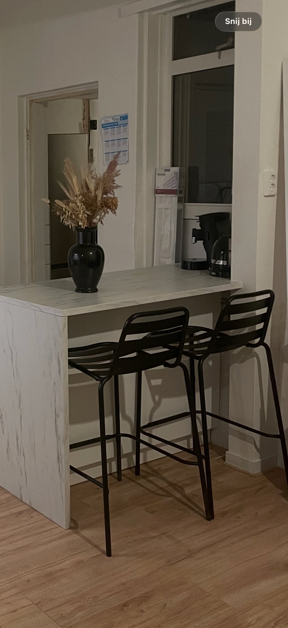 Kwantum barkrukken voor binnen/buiten (4 stuks), Ophalen, Gebruikt, Met voetsteun, 60 tot 90 cm