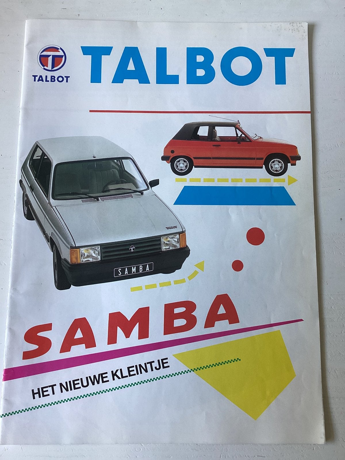 2 folders en 3 stickers Talbot, Boeken, Auto's | Folders en Tijdschriften, Verzenden, Zo goed als nieuw, Overige merken